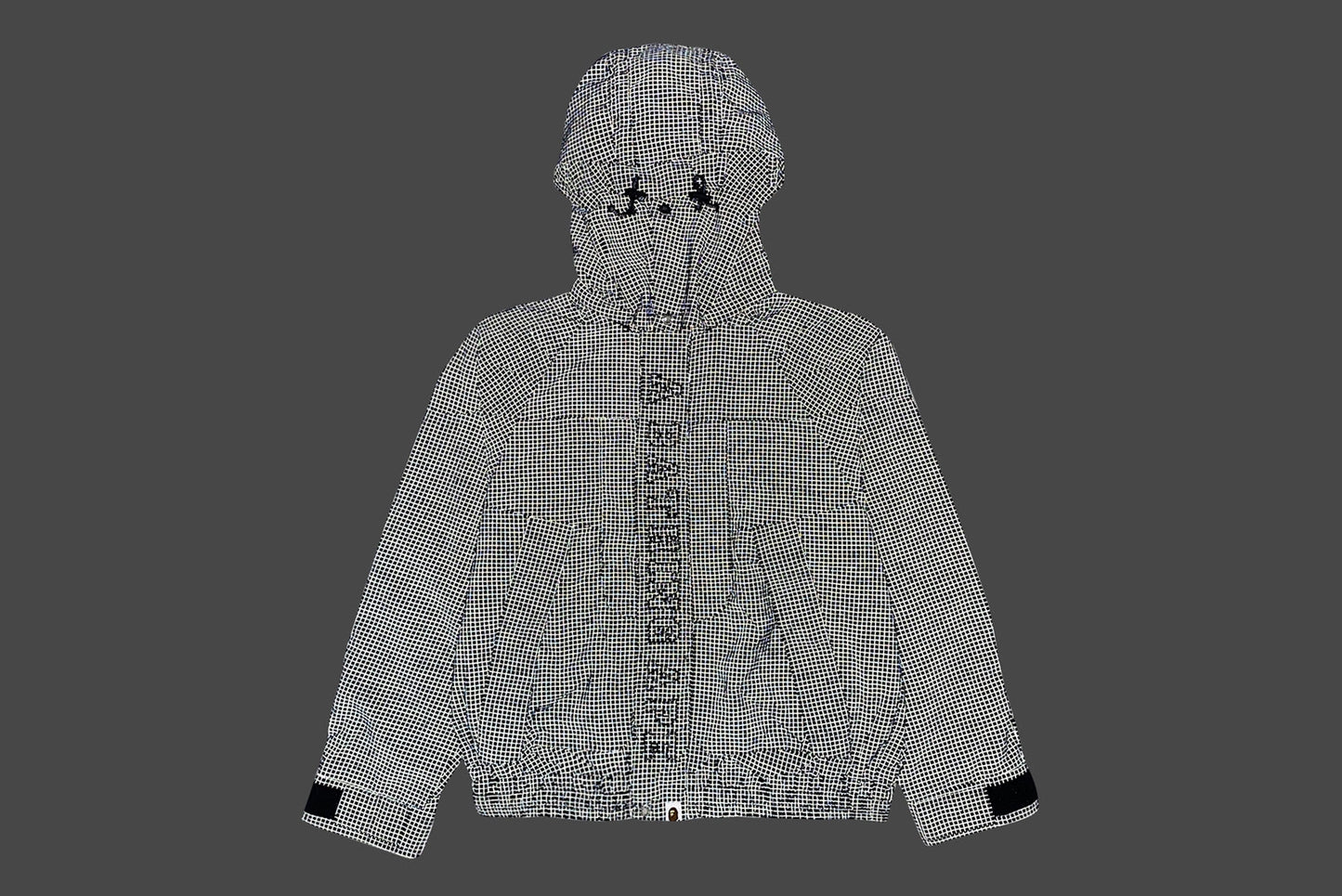 BAPE 彩色迷彩反光耐磨短款滑雪外套
