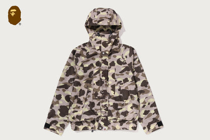BAPE 彩色迷彩反光耐磨短款滑雪外套