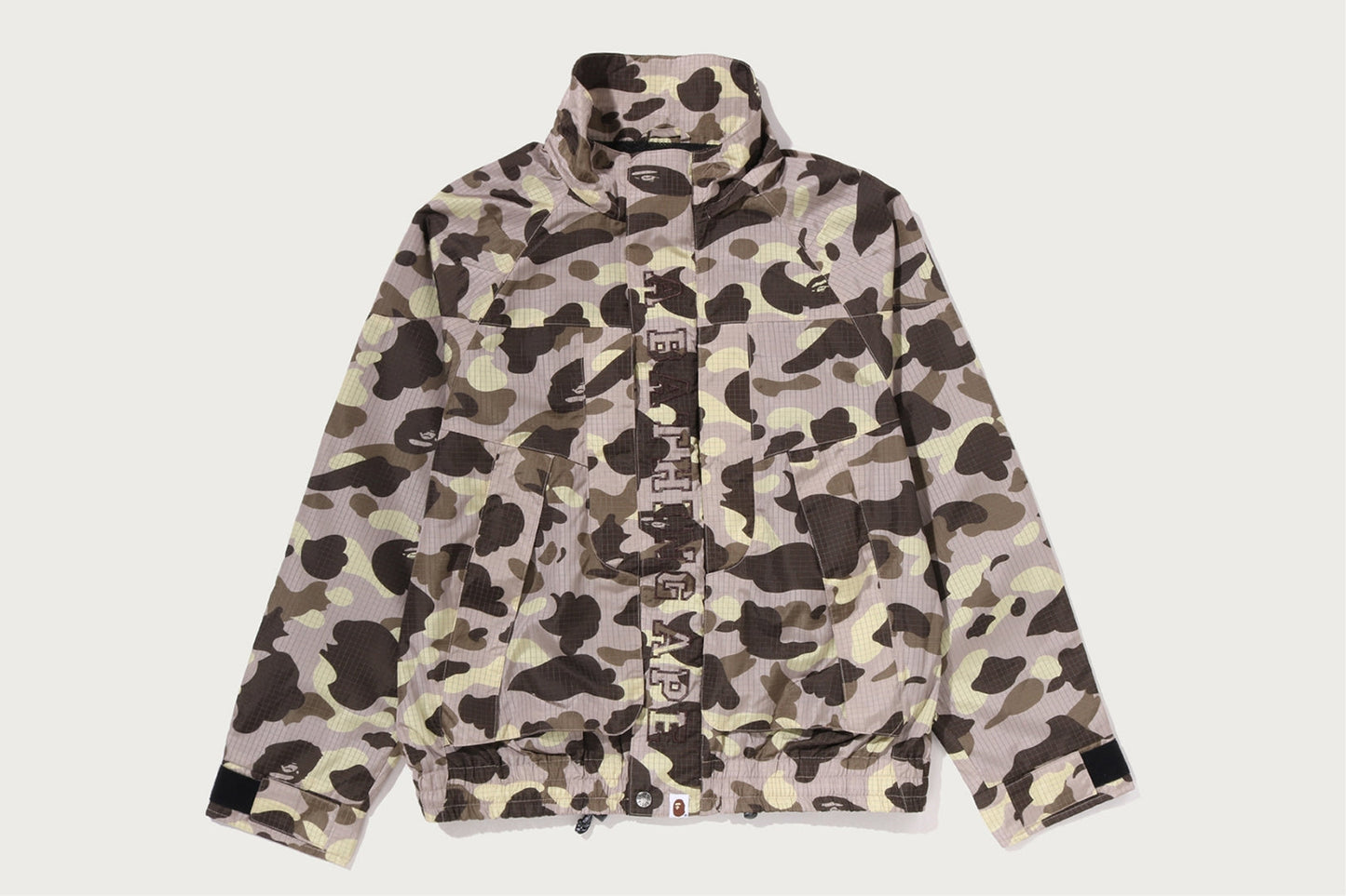 BAPE 彩色迷彩反光耐磨短款滑雪外套