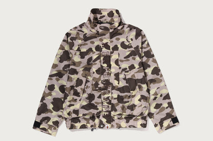 BAPE 彩色迷彩反光耐磨短款滑雪外套