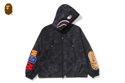 BAPE COLOR CAMO 反光耐磨鯊魚全拉鍊夾克