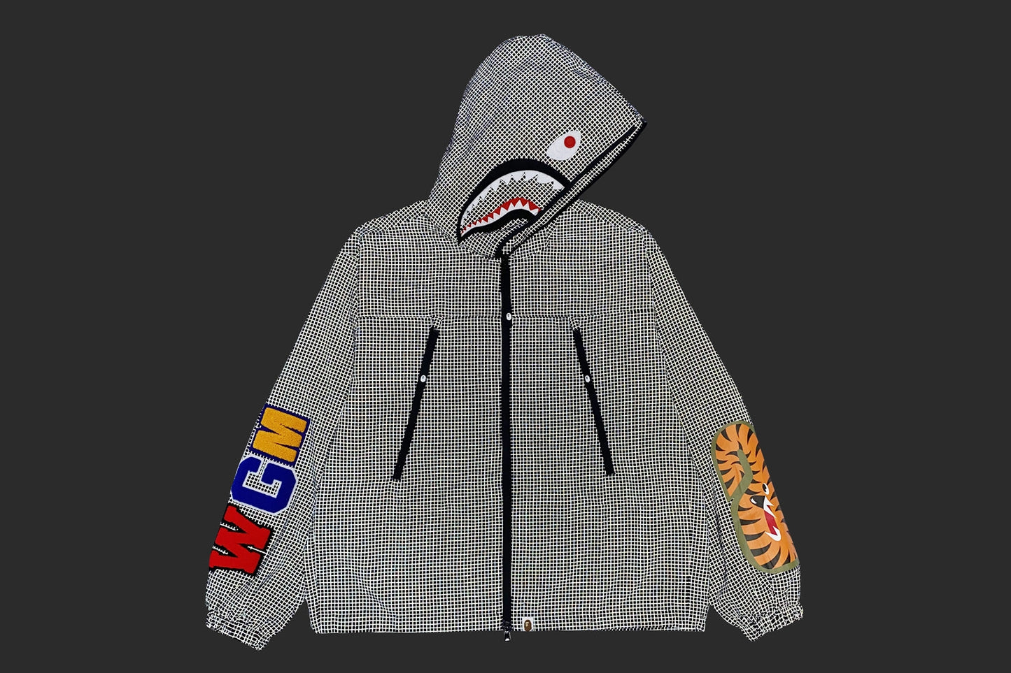 BAPE COLOR CAMO 反光耐磨鯊魚全拉鍊夾克