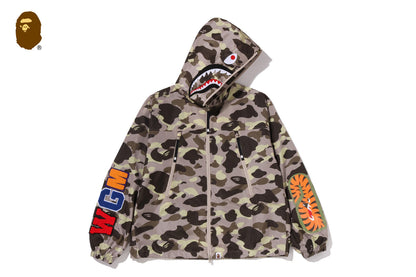 BAPE COLOR CAMO 反光耐磨鯊魚全拉鍊夾克