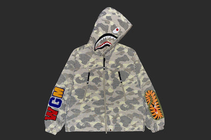 BAPE COLOR CAMO 反光耐磨鯊魚全拉鍊夾克