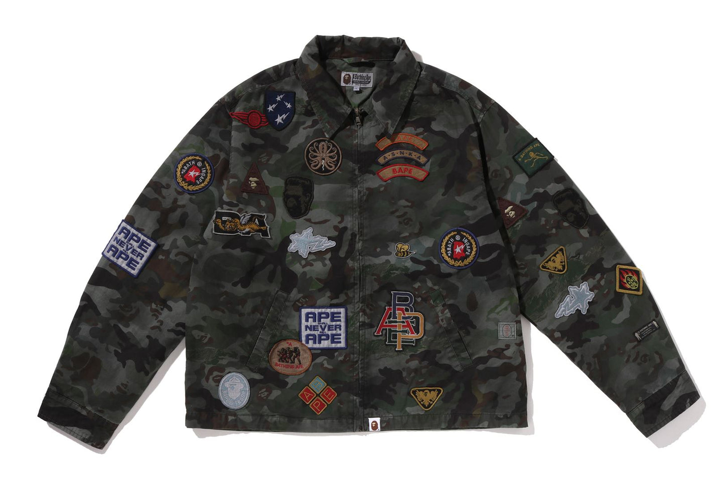 BAPE HYBRID CAMO MULTI BADGE JACKET