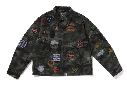 BAPE HYBRID CAMO MULTI BADGE JACKET