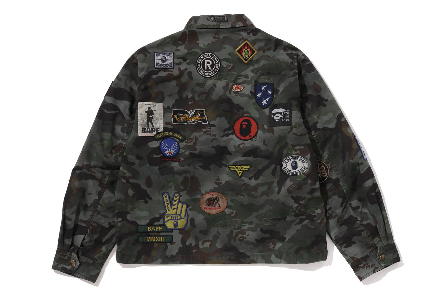 BAPE HYBRID CAMO MULTI BADGE JACKET