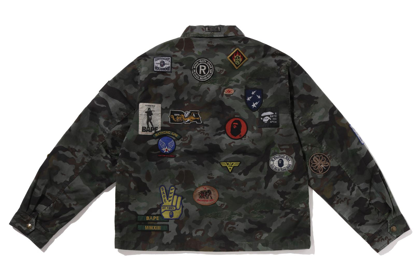 BAPE HYBRID CAMO MULTI BADGE JACKET