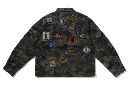 BAPE HYBRID CAMO MULTI BADGE JACKET
