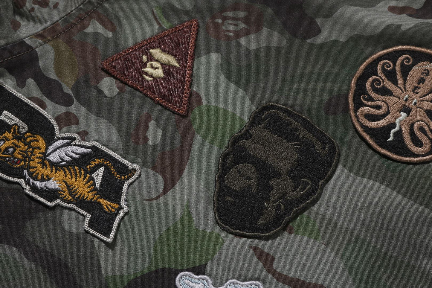 BAPE HYBRID CAMO MULTI BADGE JACKET