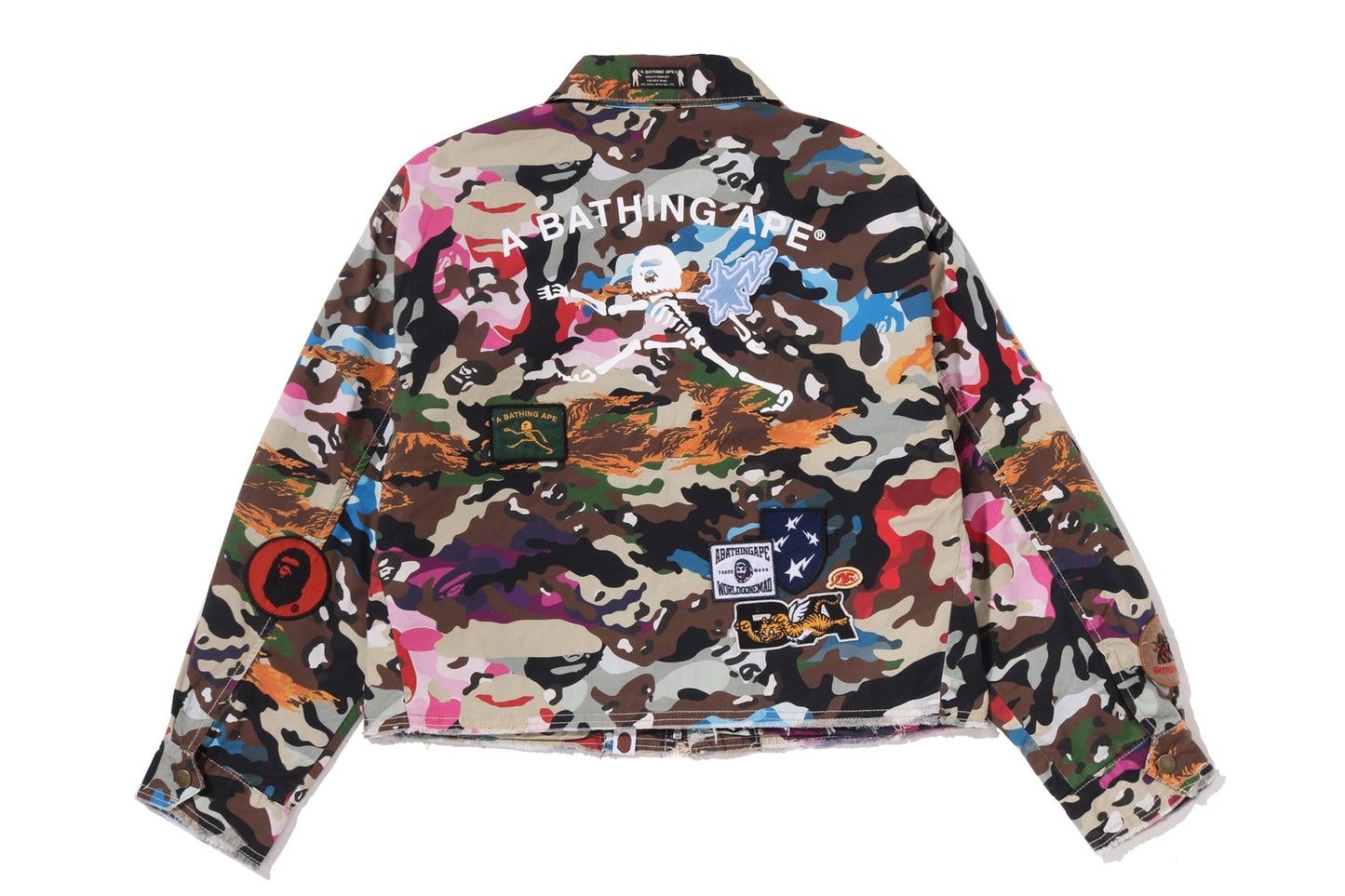 BAPE HYBRID CAMO 多標誌方形 cropped 外套