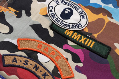 BAPE HYBRID CAMO 多標誌方形 cropped 外套