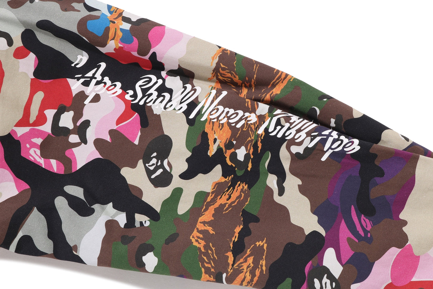 BAPE HYBRID CAMO 多標誌方形 cropped 外套