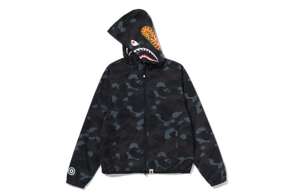 BAPE 彩色迷彩鯊魚連帽外套