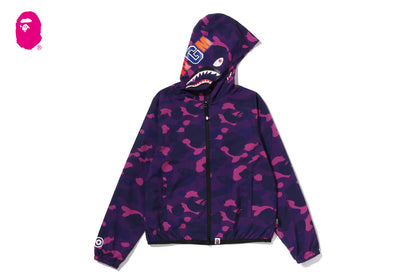 BAPE 彩色迷彩鯊魚連帽外套