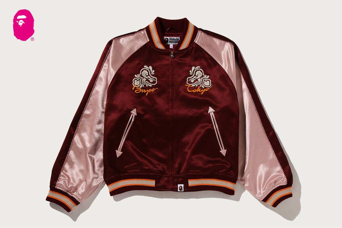 BAPE PAISLEY PATTERN APE HEAD SOUVENIR JACKET