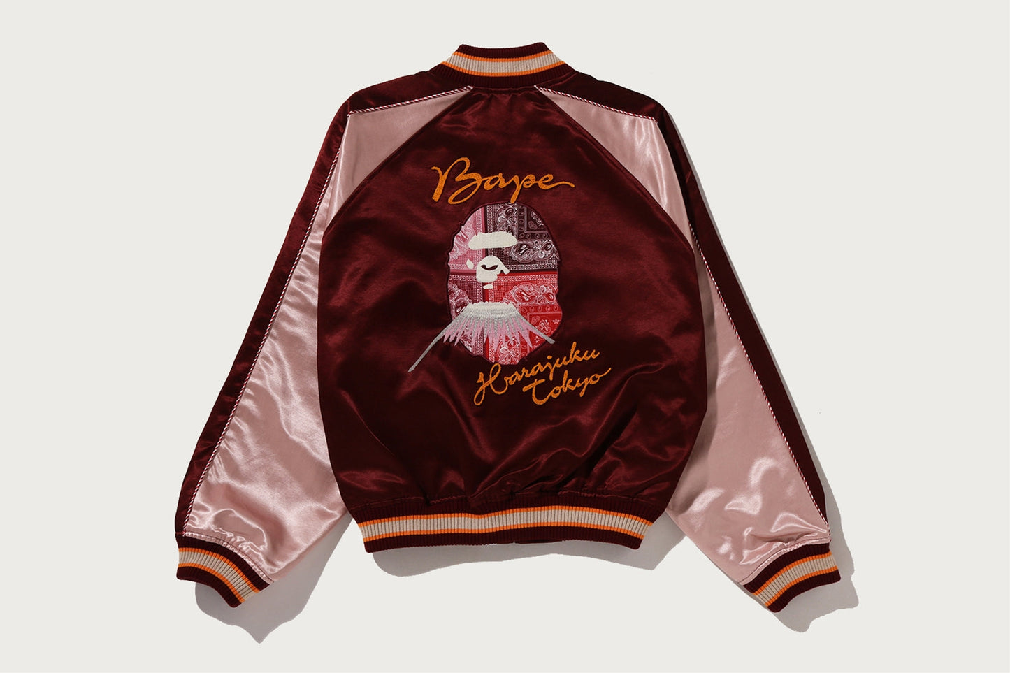 BAPE PAISLEY PATTERN APE HEAD SOUVENIR JACKET
