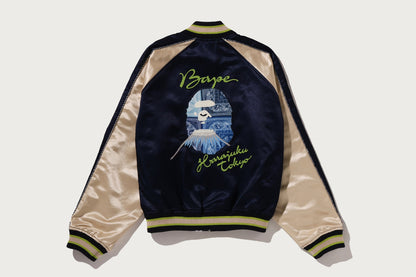 BAPE PAISLEY PATTERN APE HEAD SOUVENIR JACKET