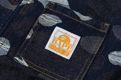BAPE CAMO JACQUARD DENIM JACKET