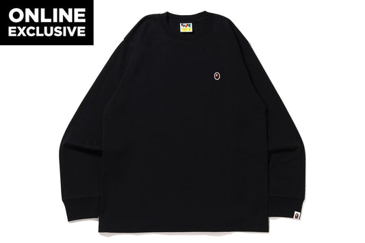 BAPE APE HEAD ONE POINT L/S TEE