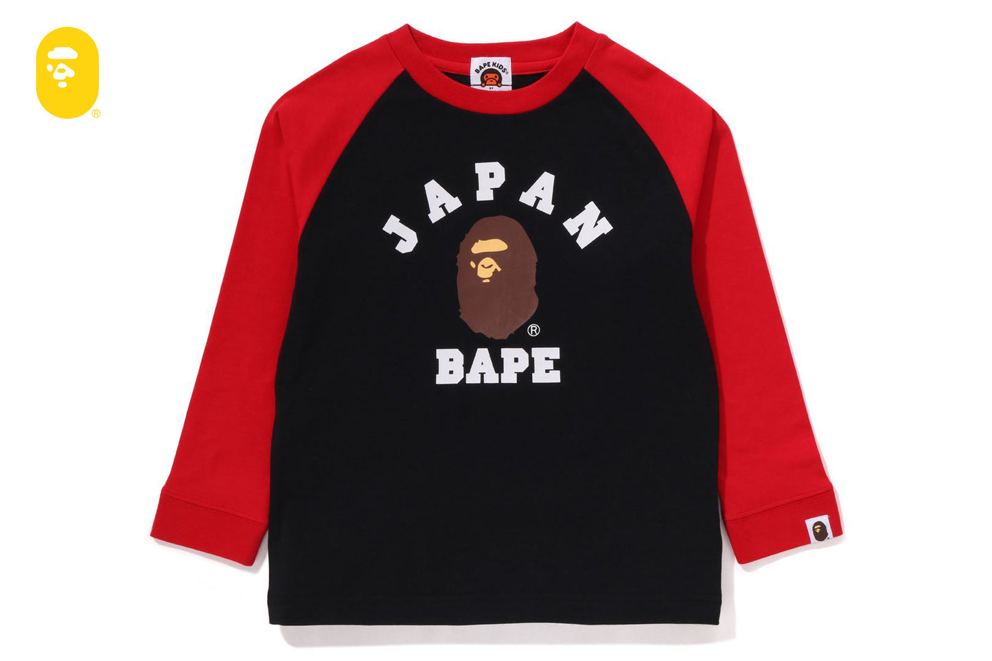 BAPE 日本大學城市拉格蘭長袖T恤