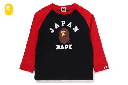 BAPE 日本大學城市拉格蘭長袖T恤