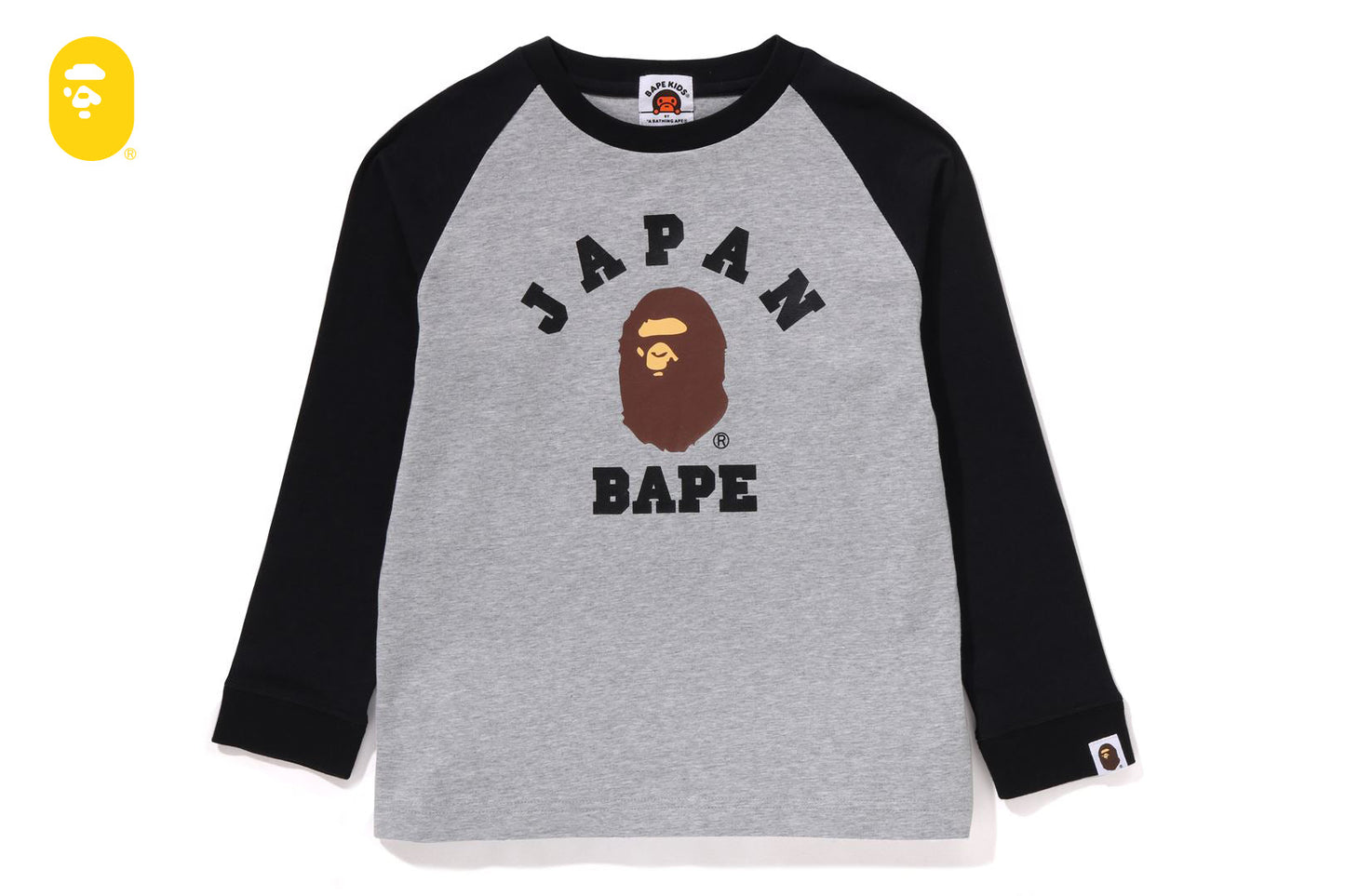 BAPE 日本大學城市拉格蘭長袖T恤