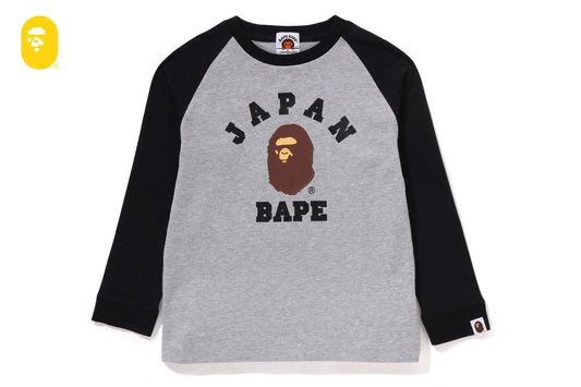 BAPE 日本大學城市拉格蘭長袖T恤