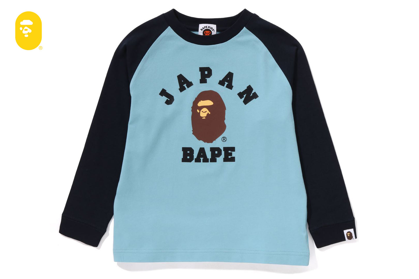 BAPE 日本大學城市拉格蘭長袖T恤