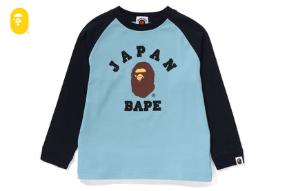 BAPE 日本大學城市拉格蘭長袖T恤