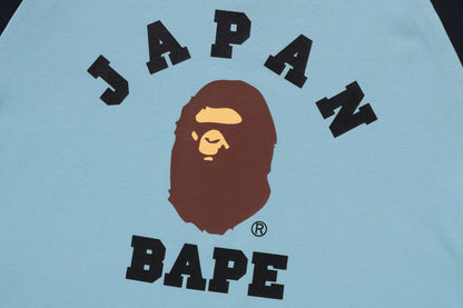 BAPE 日本大學城市拉格蘭長袖T恤