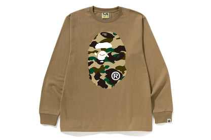 BAPE 1ST CAMO BIG APE HEAD 長袖T恤