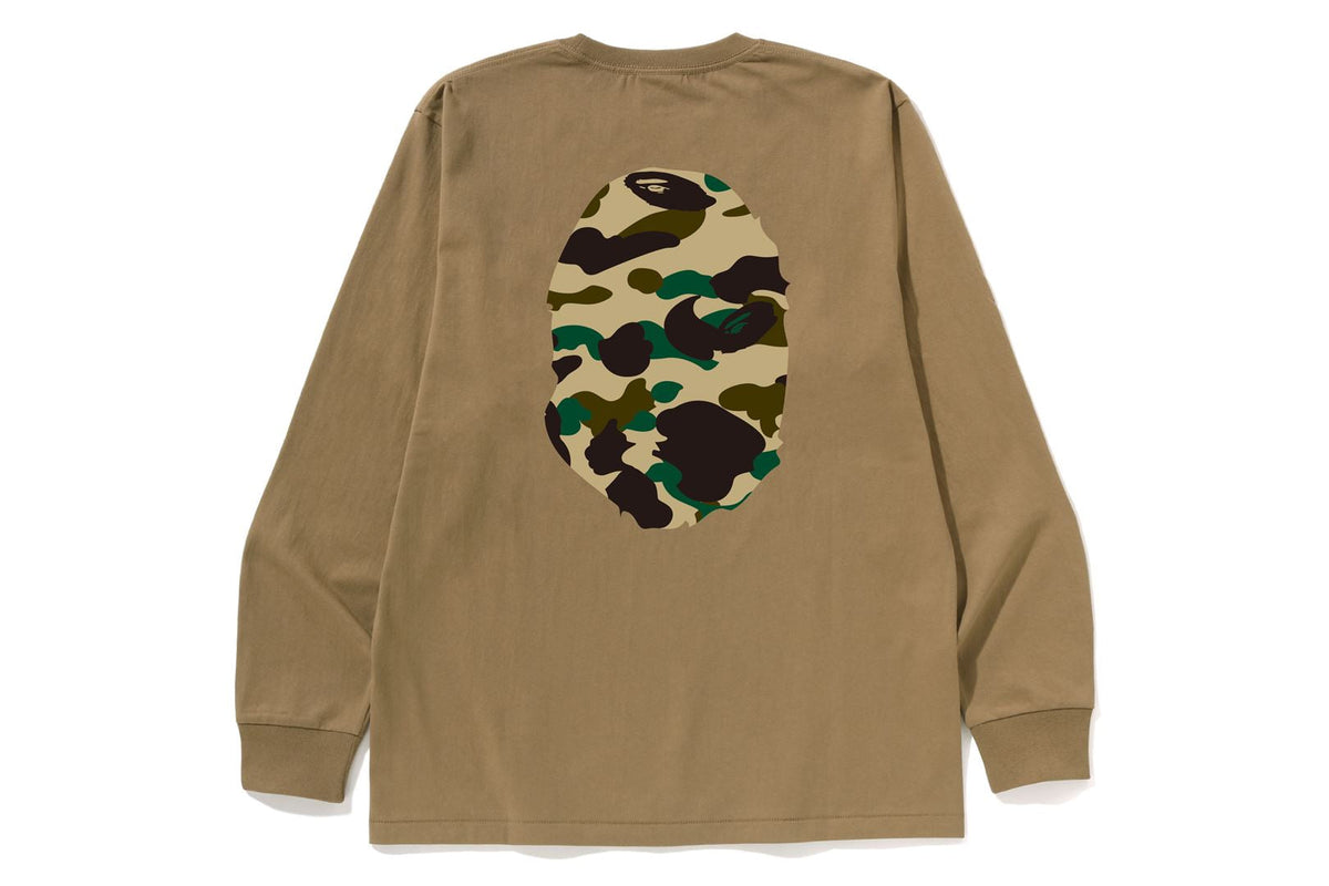 BAPE 1ST CAMO BIG APE HEAD 長袖T恤
