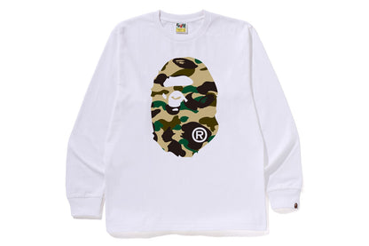 BAPE 1ST CAMO BIG APE HEAD 長袖T恤