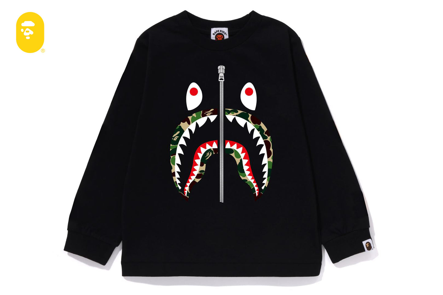 BAPE ABC CAMO SHARK 長袖T恤