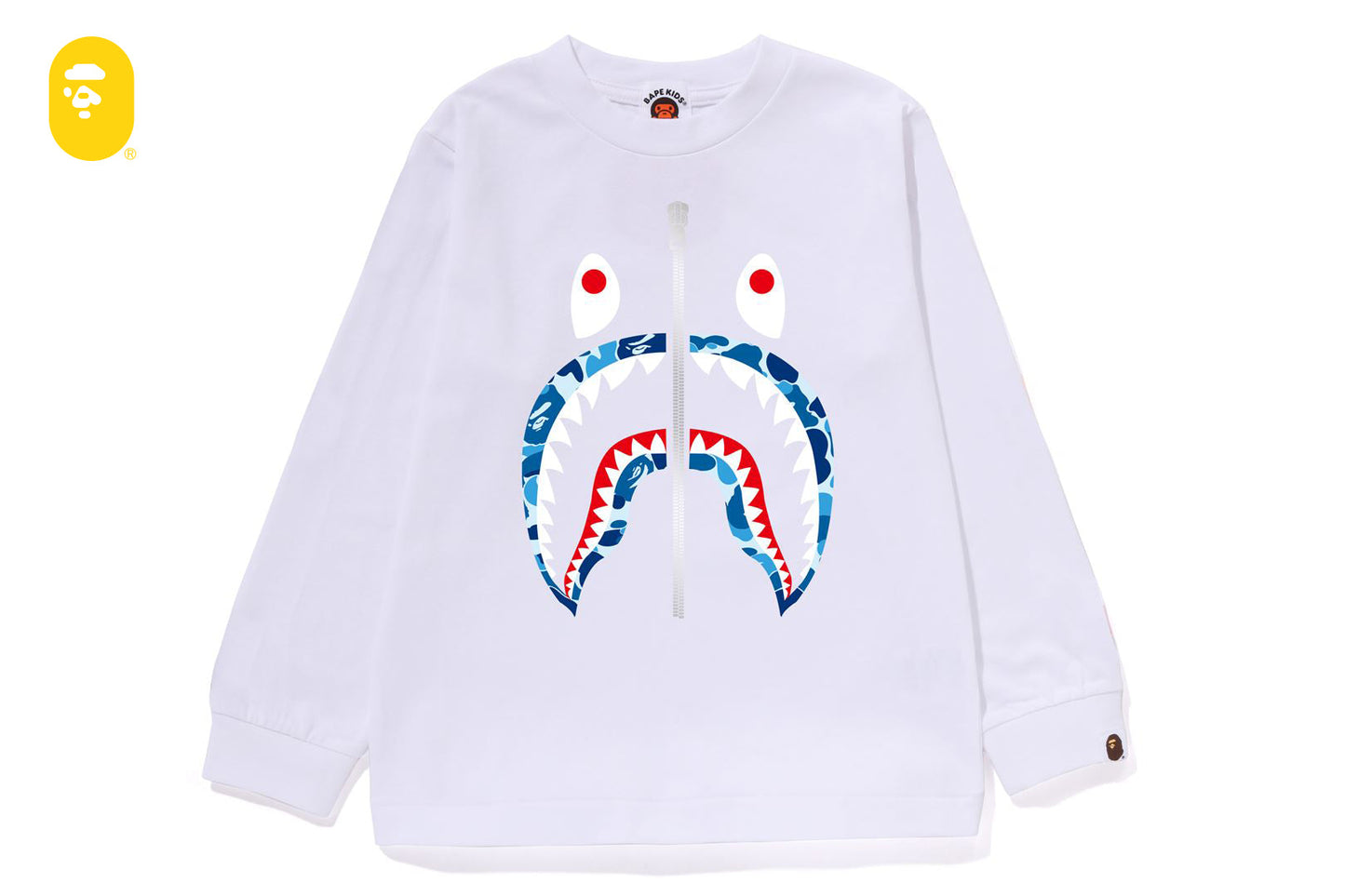BAPE ABC CAMO SHARK LS TEE