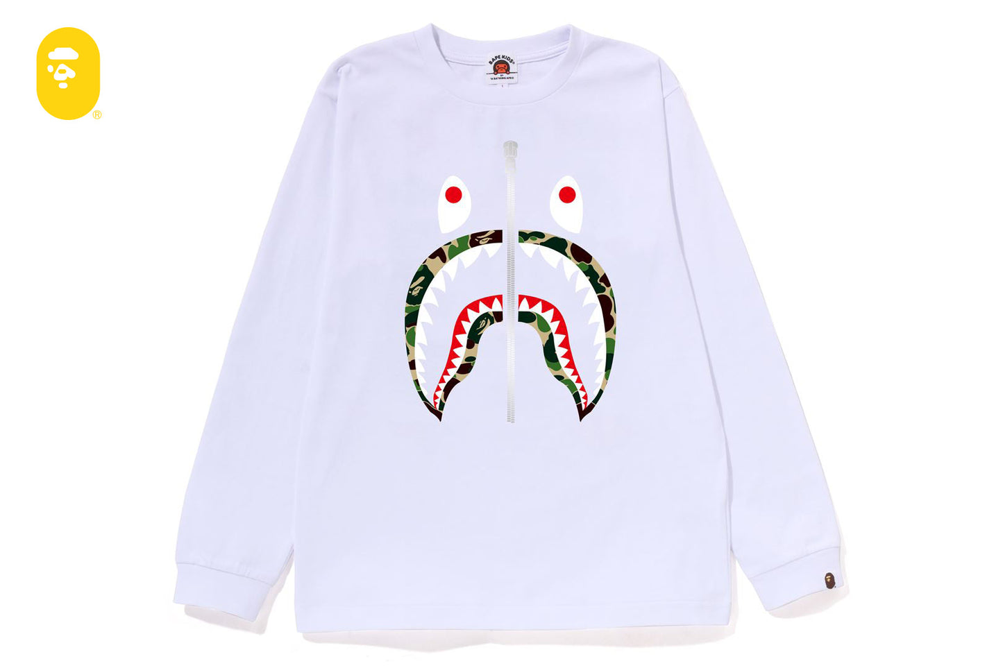 BAPE ABC CAMO SHARK 長袖T恤