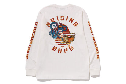 BAPE A RISING L/S TEE