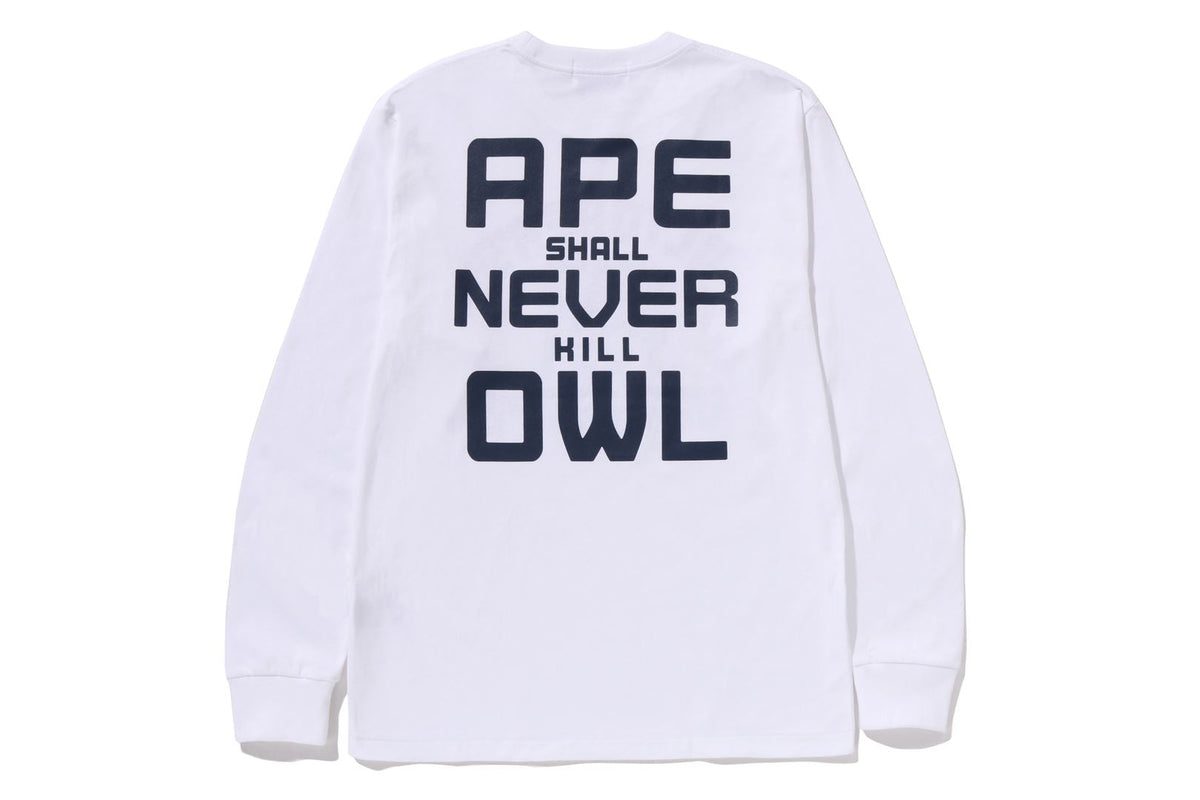 BAPE X OVO 大學長袖T恤
