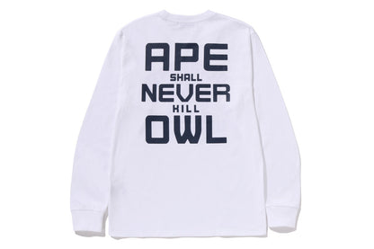 BAPE X OVO 大學長袖T恤