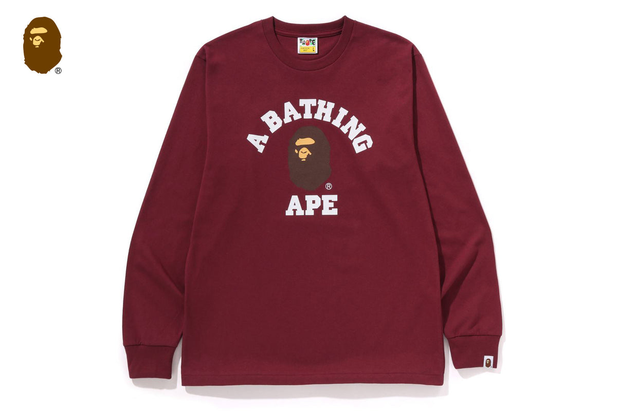 BAPE COLLEGE LS TEE
