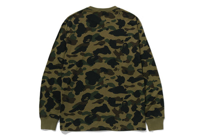 BAPE 1ST CAMO ONE POINT LS TEE