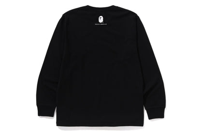 BAPE GO APE POINTER COLLEGE TEE LS TEE