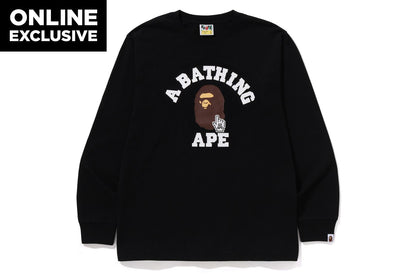 BAPE GO APE POINTER COLLEGE TEE LS TEE