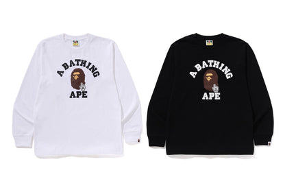 BAPE GO APE POINTER COLLEGE TEE LS TEE
