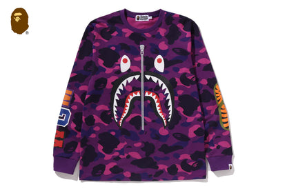 BAPE COLOR CAMO SHARK 長袖T恤