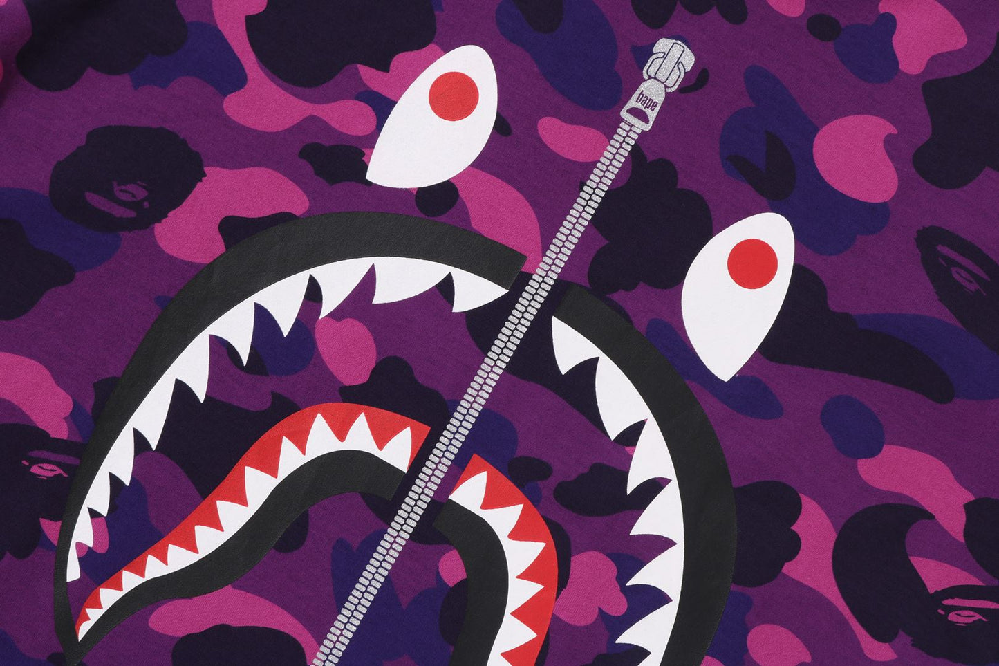 BAPE COLOR CAMO SHARK 長袖T恤