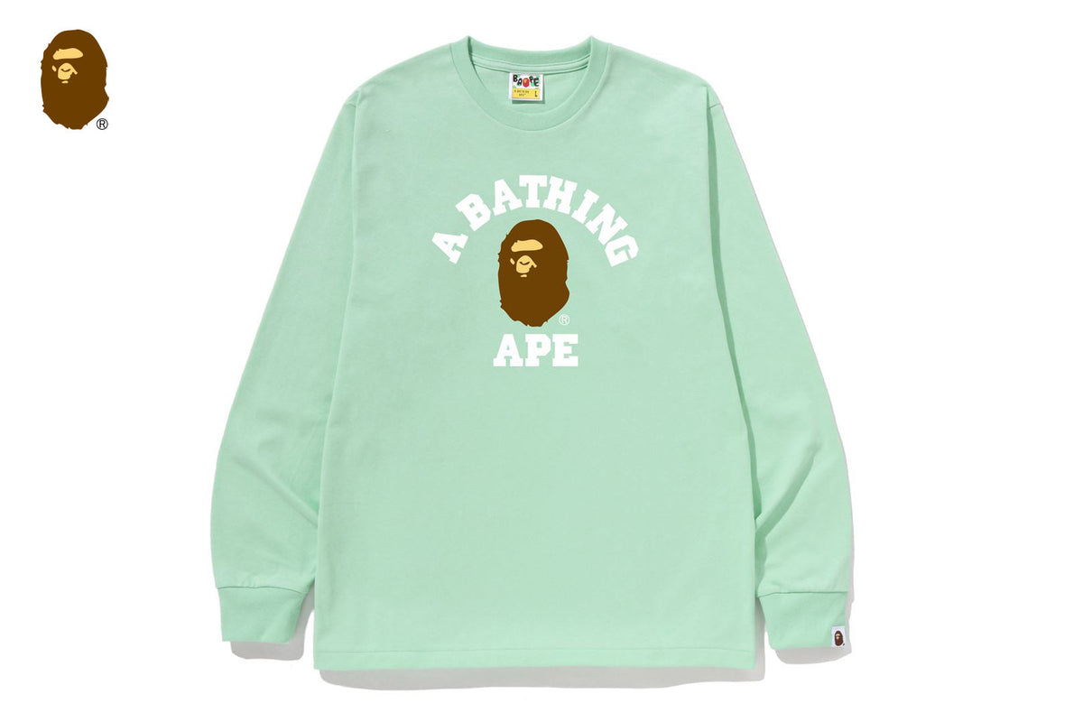 BAPE COLLEGE LS TEE