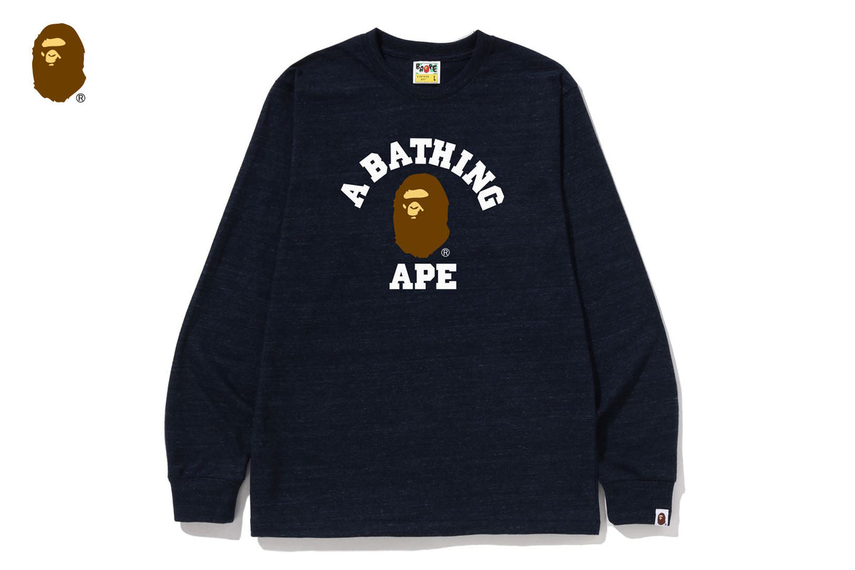 BAPE COLLEGE LS TEE