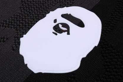 BAPE STA條紋圖案提花多標誌寬鬆長袖T恤
